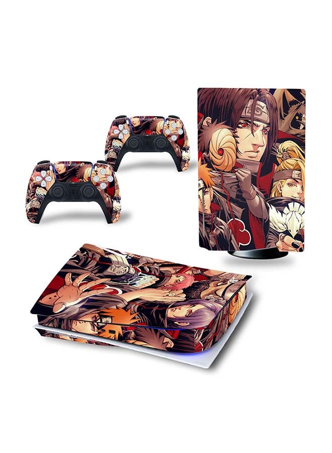Vinyl Decal Console and Controller Decal Sticker Set For PlayStation 5 Disc Version 