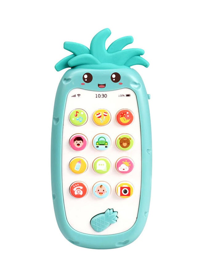 Multifunctional Silicone Teether Baby Mobile Phone Toy With Light, Music, and Sounds 15.30x7.20x3.00cm  - Image 1