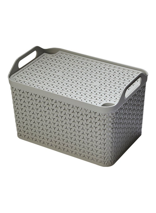 Strata Large Urban Store Basket Grey 47.5x29x64cm - Image 1