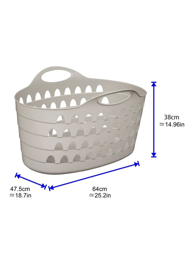 Strata Flexi Basket Grey 64 x 47.5 x 38cm - Image 2