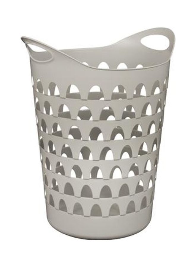 Strata Tall Flexi Laundry Basket Grey 44x54cm  - Image 1