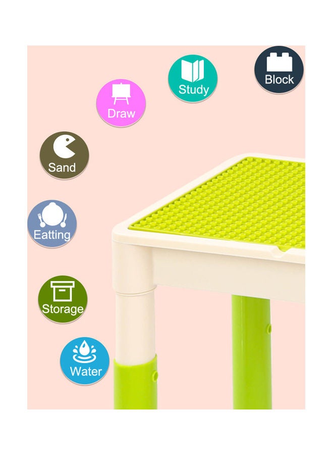 N08815 Green Colour Block Table For Kids 2+ Years  - Image 4