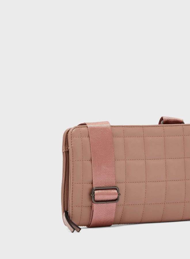 CALL IT SPRING - Duo Crossbody Bag With Coin Purse Pink - Image 1