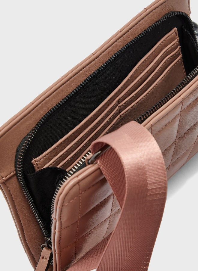 CALL IT SPRING - Duo Crossbody Bag With Coin Purse Pink - Image 1
