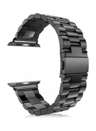Stainless Steel Replacement Band For Apple Watch Series 7/6/5/4/3/2/1 38/40/41MM Black - v1640070449/N52213724A_1