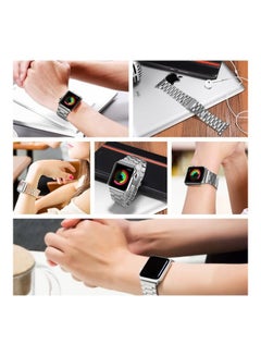 Rock Pow Stainless Steel Replacement Band For Apple Watch 42/44/45/49mm Series 7/6/5/4/3/2/1 Black  - Image 3