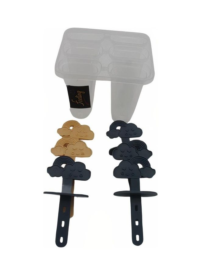 إحساس علبة قالب الآيس كريم المصاصة متعدد الألوان 16x14x15سم - Image 3