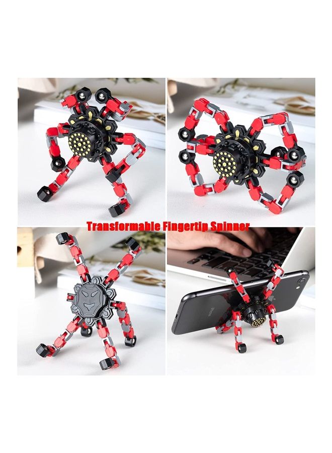 Transformable Fingertip Spinning Toy 7x7x1.4cm