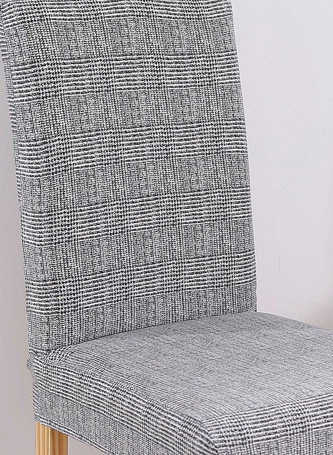 Sharpdo Simple Stretch Chair Cover Black/White 38x38x45cm  - Image 5