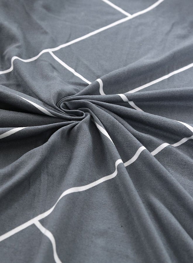 Sharpdo - Simple Line Stretch Chair Cover Grey 38x38x45cm - Image 1