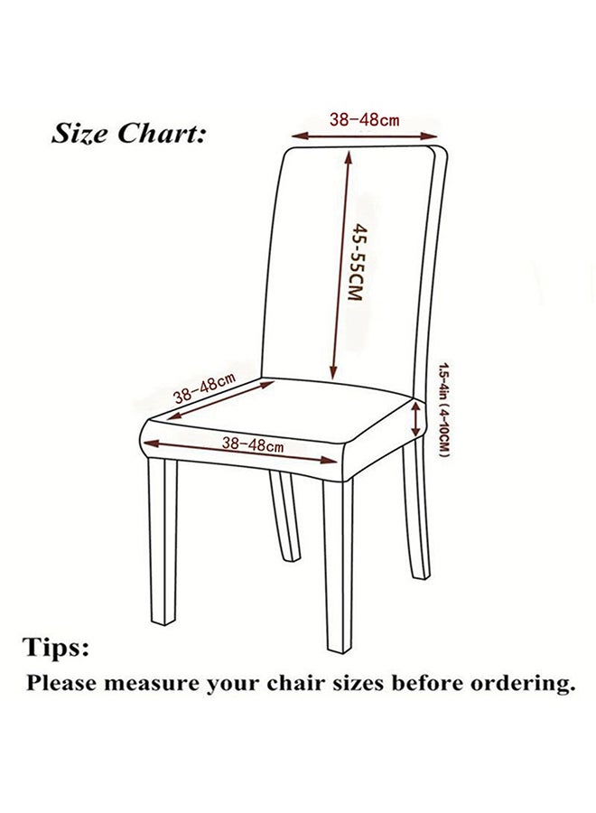 Sharpdo - Simple Line Stretch Chair Cover Grey 38x38x45cm - Image 1