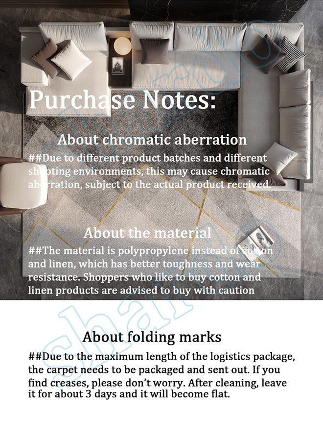 Sharpdo Shaggy Patterned Fluffy Carpets Round Polypropylene Multicolour 120x120cm - Image 5