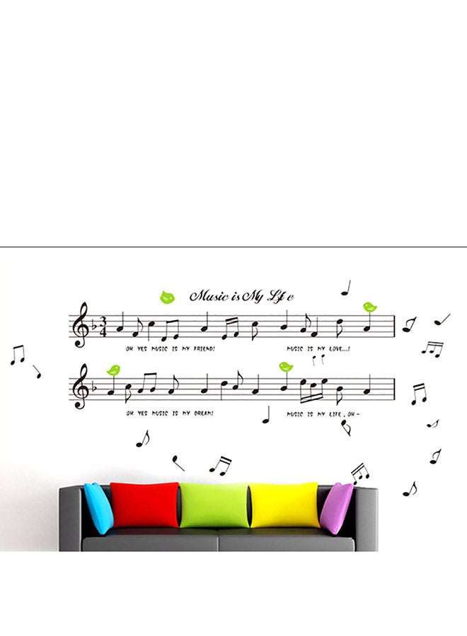 شاربدو ملصق جداري أسود 50x70سم - Image 2