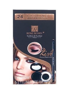 Eyebrow and Eyeliner Cream Black/Brown