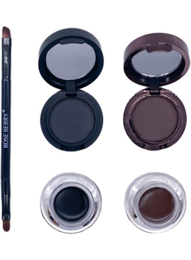 ROSE BERRY - Eyebrow and Eyeliner Cream Black/Brown - Image 1
