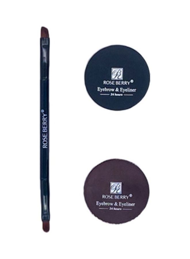 ROSE BERRY - Eyebrow and Eyeliner Cream Black/Brown - Image 1