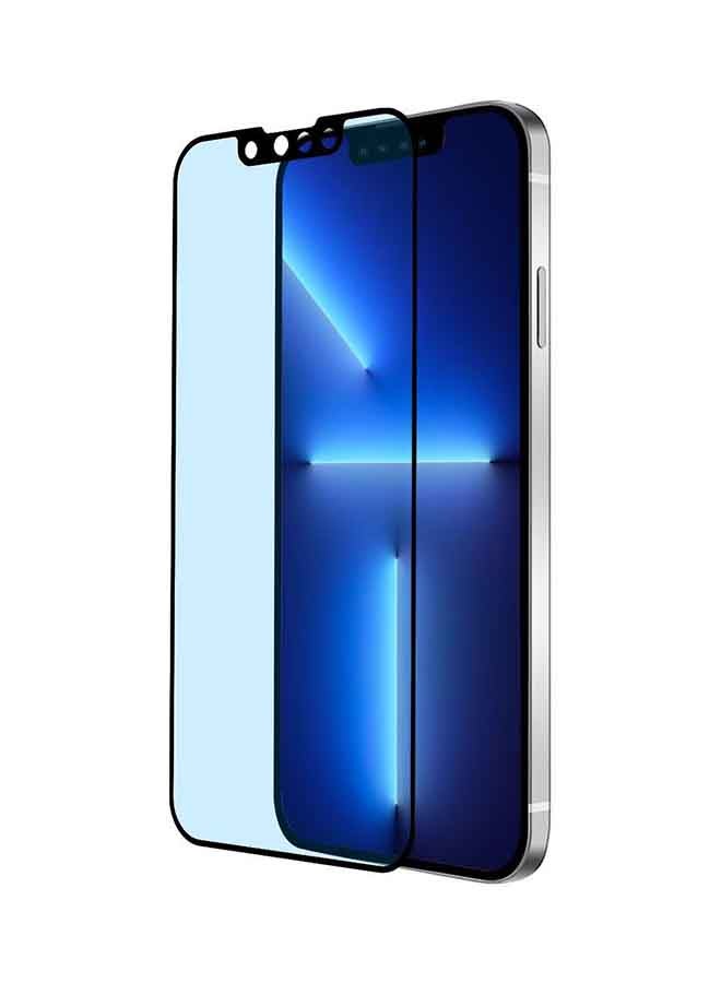 بايكرون واقي شاشة مضاد للبكتيريا من الحافة إلى الحافة مع أداة تطبيق لهاتف آيفون 13 برو ماكس شفاف - Image 2