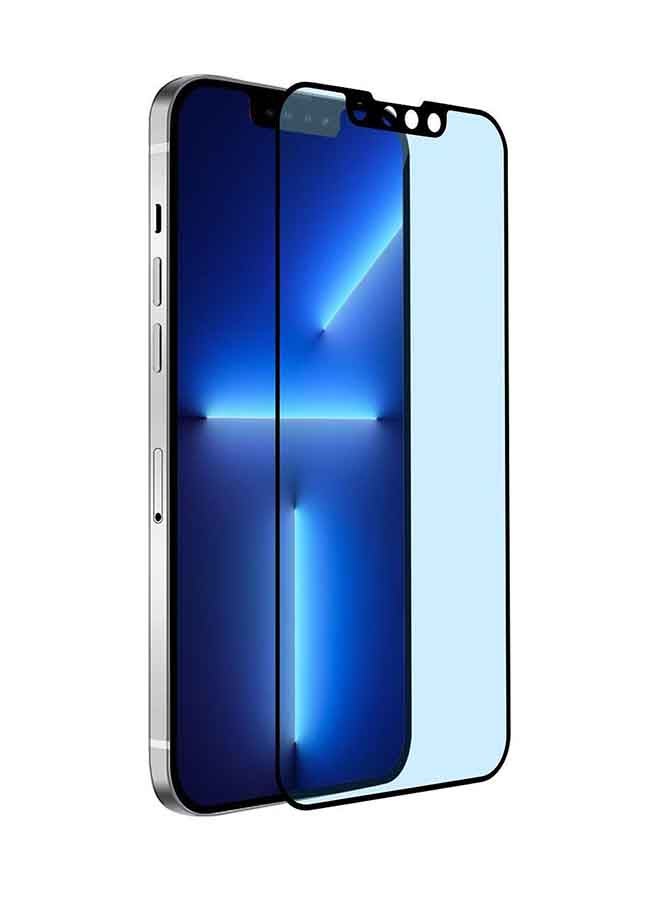 بايكرون واقي شاشة مضاد للبكتيريا من الحافة إلى الحافة مع أداة تطبيق لهاتف آيفون 13 برو ماكس شفاف - Image 3