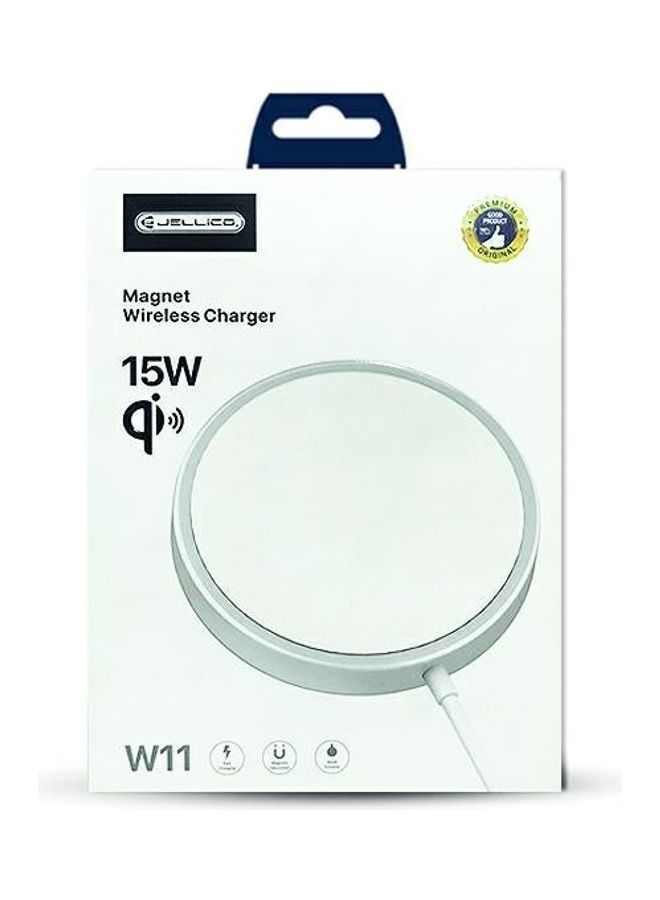 Jellico - Magneting Wireless Charger White - Image 1