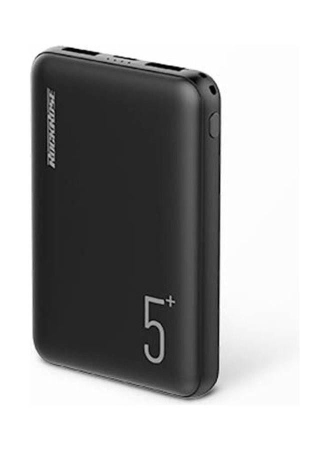 ROCKROSE 5000.0 mAh Portable Compact Power Bank Black - Image 1