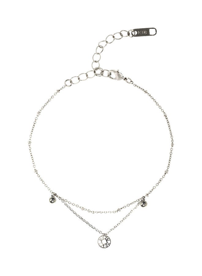 AIWANTO - Cute Beads Anklet Silver - Image 1