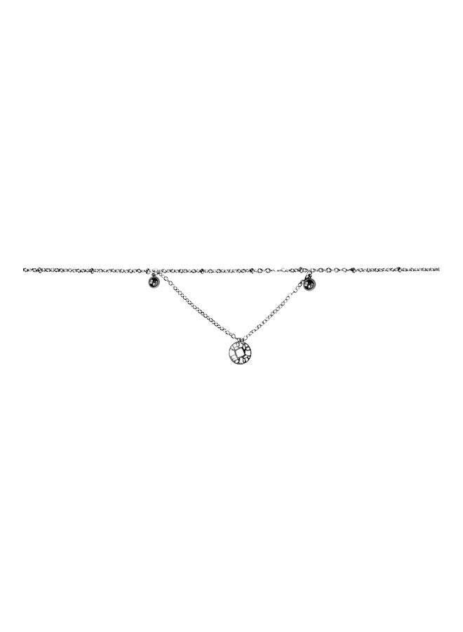 AIWANTO - Cute Beads Anklet Silver - Image 1