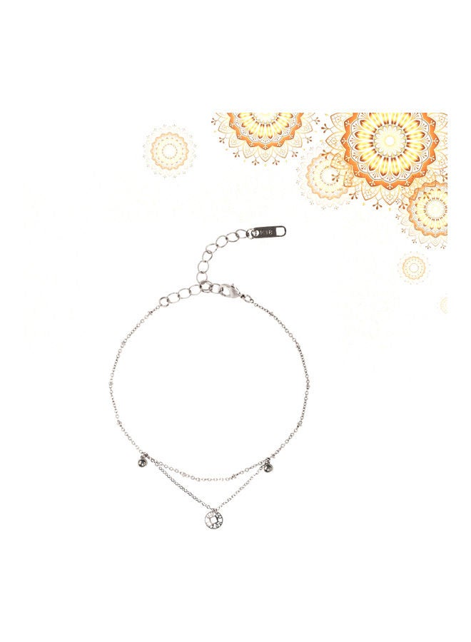 AIWANTO - Cute Beads Anklet Silver - Image 1