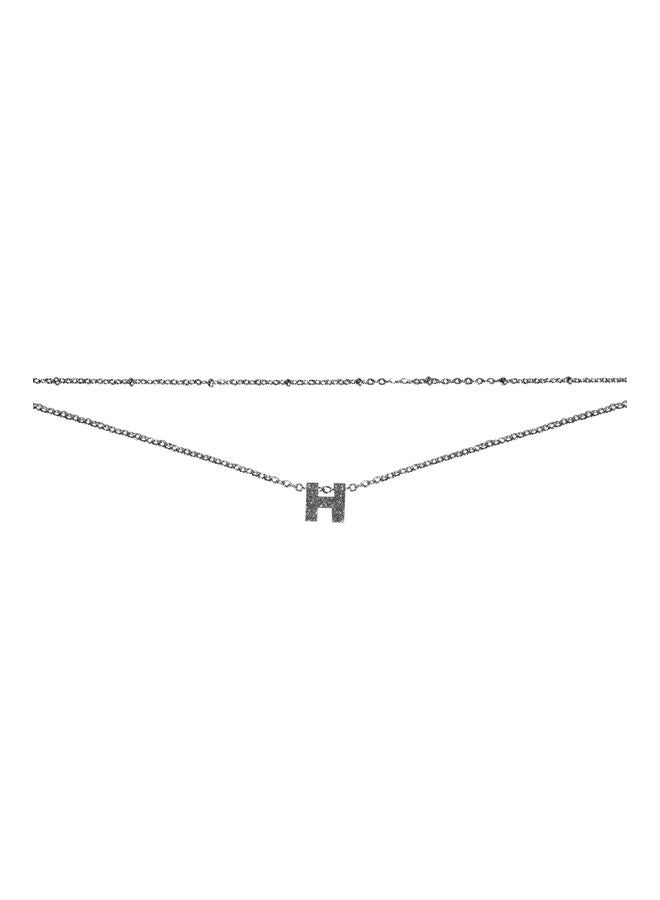 AIWANTO - Letter H Anklet Silver - Image 1