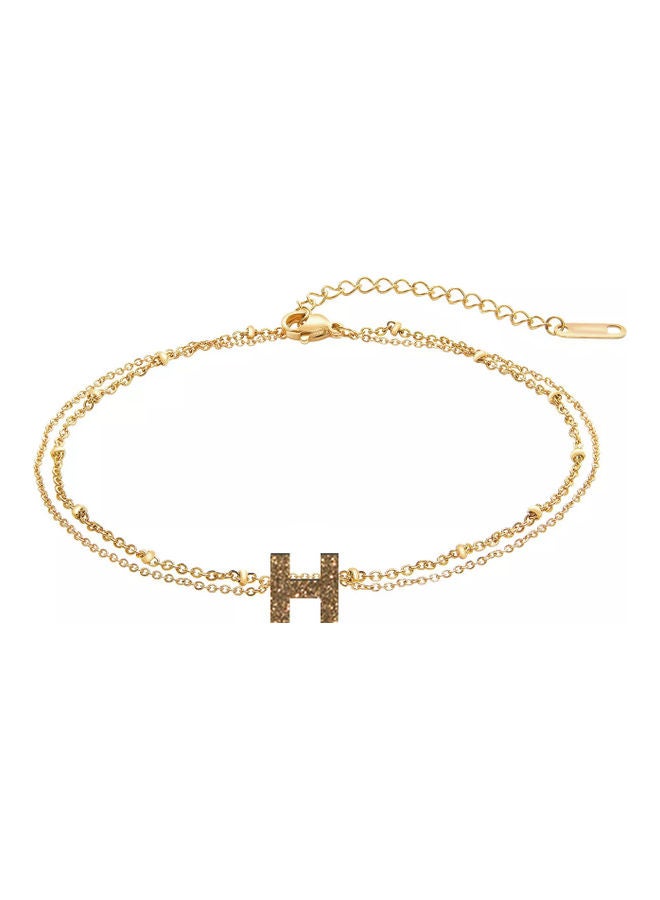 AIWANTO Letter H Anklet Gold  - Image 1
