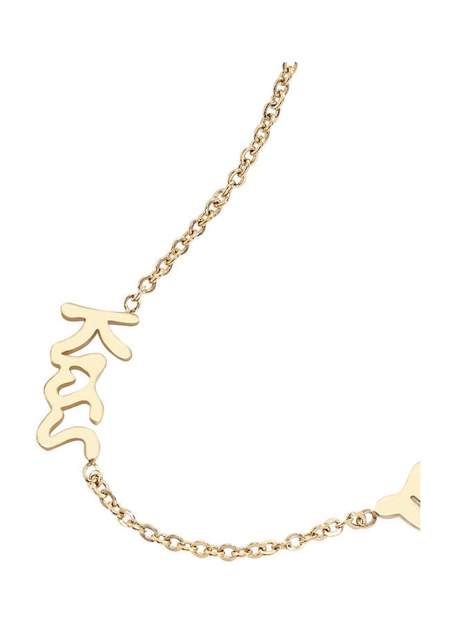 AIWANTO - Letter K Anklet Gold - Image 1