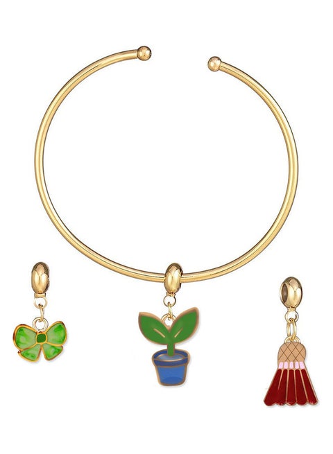Alissa Bangle With Pendant Plant