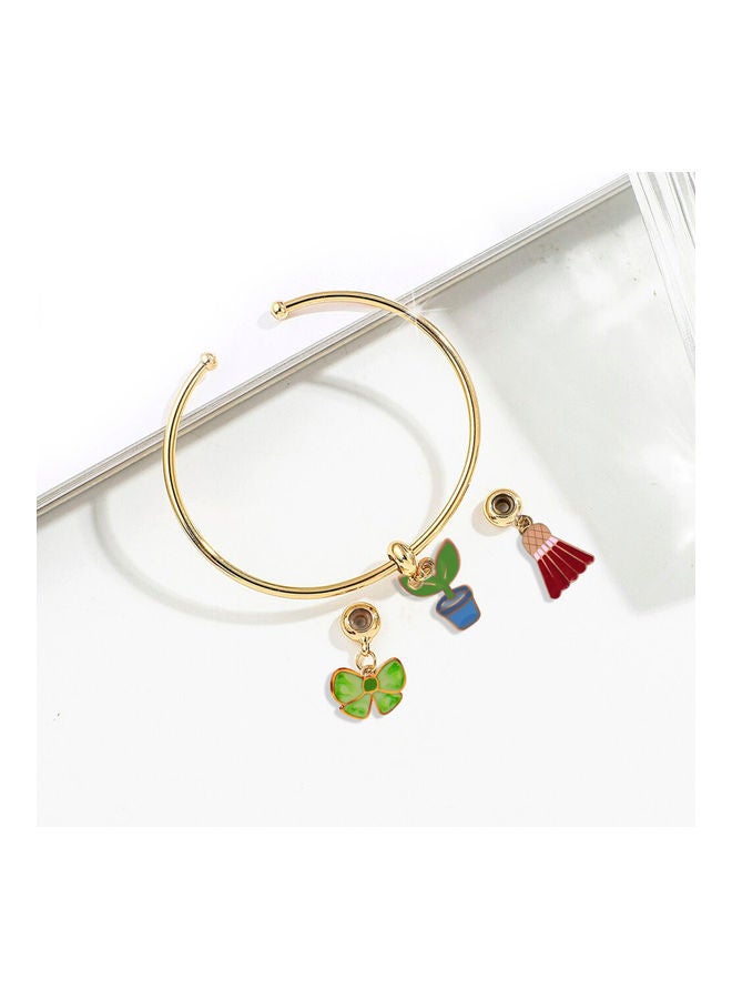 AIWANTO Alissa Bangle With Pendant Plant  - Image 3