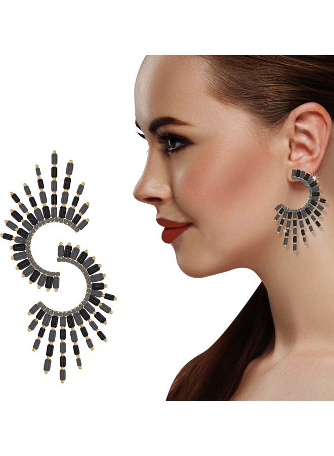 AIWANTO Peacock Design Earrings Multicolor - Image 2