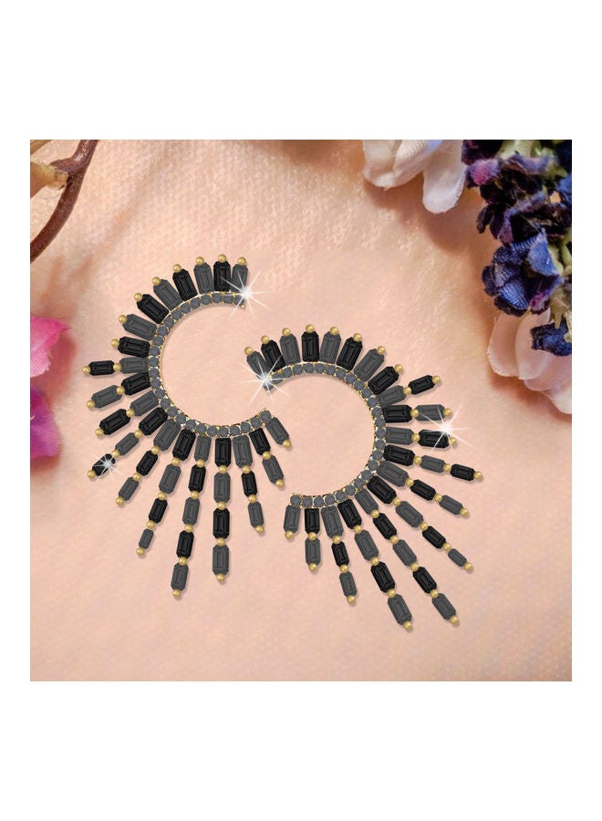 AIWANTO Peacock Design Earrings Multicolor - Image 3