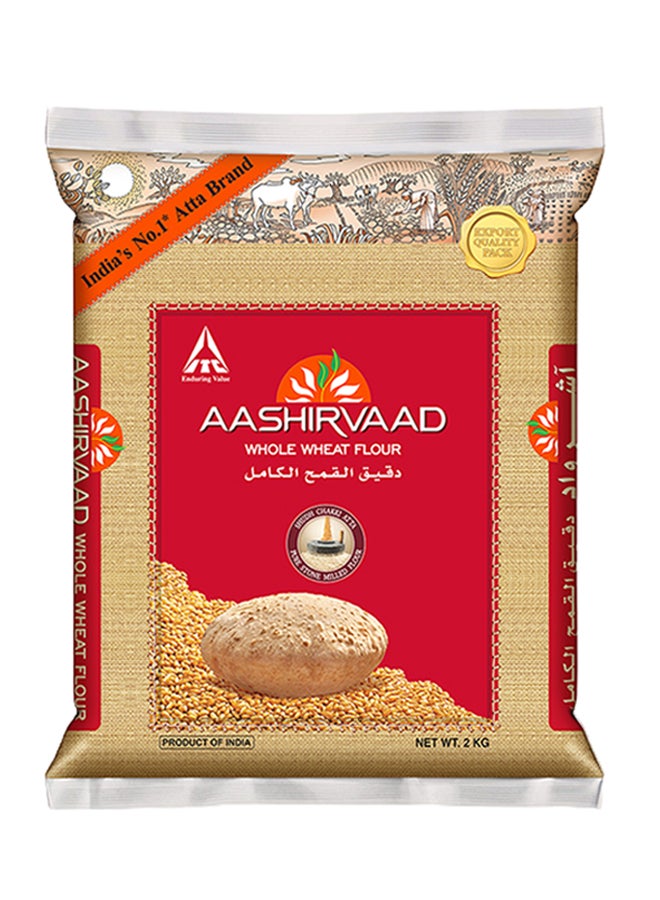 Aashirvaad Whole Wheat Atta 2kg  - Image 1