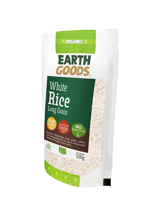 Earth Goods - Organic No Additives Gluten-Free Long Grain White Rice 500grams - Image 1