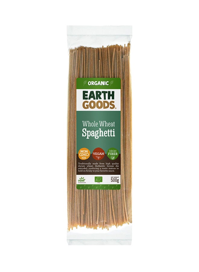 Earth Goods Organic High Fiber Whole Wheat Spaghetti 500grams  - Image 1