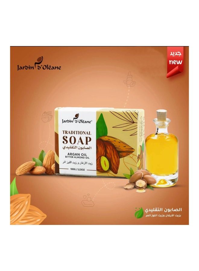 Traditional Soap With Argan and Bitter Almond Oil 100grams - v1640090093/N52215496A_2