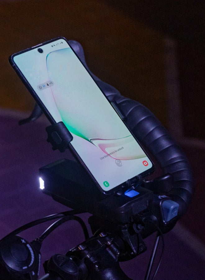 Generic - 4-In-1 Multifunctional Bicycle Light Horn Lamp With Mobile Phone Bracket 11x4x5x4x5cm - Image 1