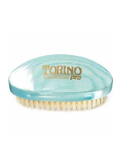 TORINO PRO WAVE BRUSHES BY BRUSH KING 360-Wave Soft Curved Brush Blue/Beige  - Image 1