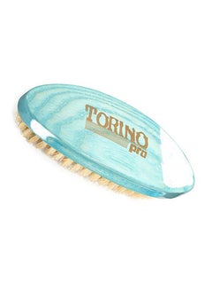 TORINO PRO WAVE BRUSHES BY BRUSH KING 360-Wave Soft Curved Brush Blue/Beige  - Image 3