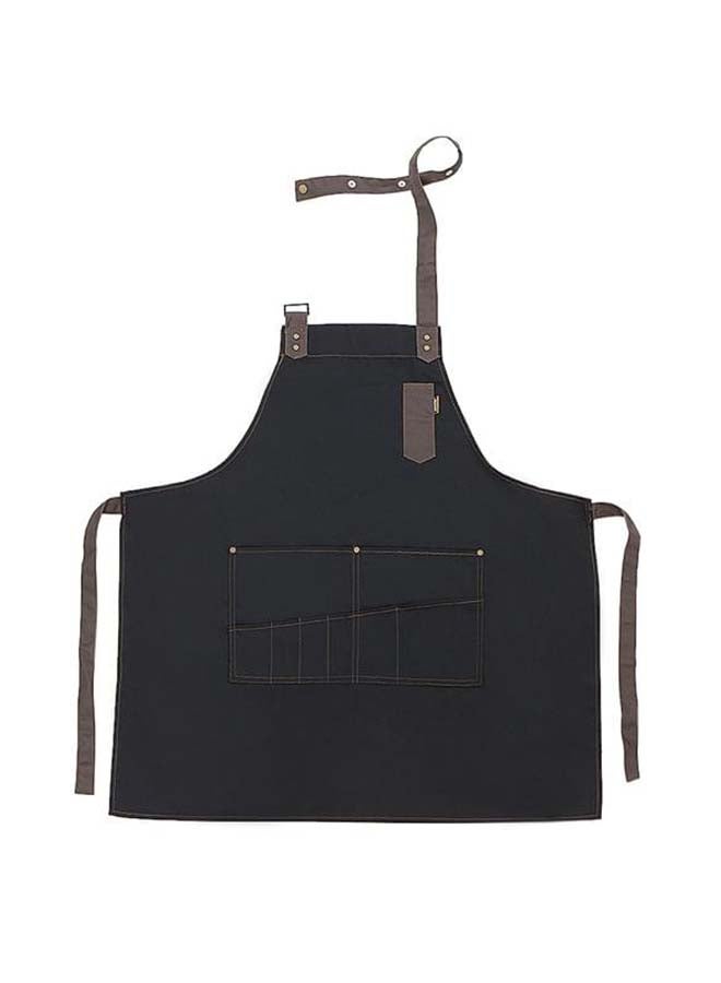 Professional Salon Barber Hairdresser Apron Gown Black/Brown - Image 4