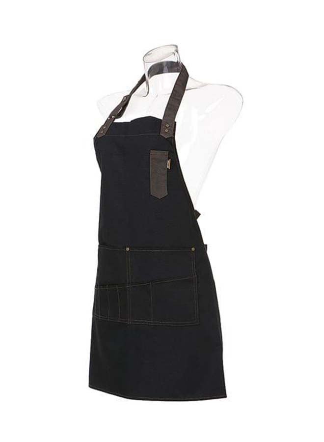Professional Salon Barber Hairdresser Apron Gown Black/Brown - Image 3