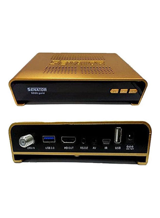Satellite Receiver With Remote Blutooth + Wifi + External Lan 9900-Gold Gold