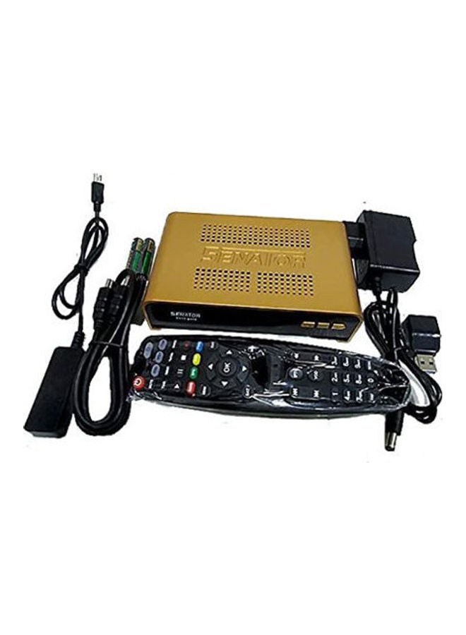 Satellite Receiver With Remote Blutooth + Wifi + External Lan 9900-Gold Gold