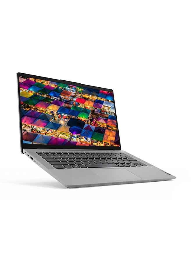 لينوفو - لابتوب آيديا باد فليكس 5 14ITL05 قابل للتحويل 2 في 1 بشاشة لمس مقاس 14 بوصة وشاشة فل اتش دي ومعالج كور i3 وذاكرة رام سعة 4 جيجابايت ومحرك أقراص SSD سعة 256 جيجابايت ونظام تشغيل ويندوز 11/ بطاقة رسومات إنتل فائقة الوضوح الإنجليزية/العربية رمادي بلاتيني - Image 1