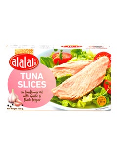 Al Alali Tuna Slices In Sonflower Oil With Garlic And Black Pepper 100grams  - Image 1