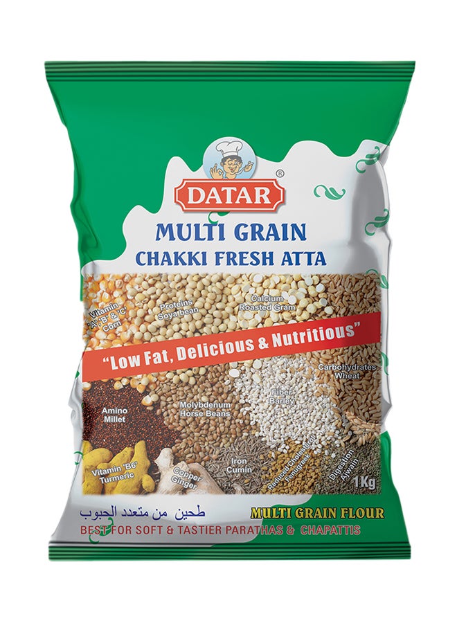 Datar Multi Grain Chakki Fresh Atta 1kg  - Image 1