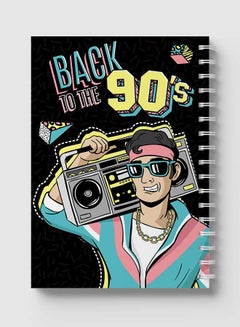 LOWHA Spiral Notebook For School Or Business Note Taking With 60 Sheets  Back To The 90s Multicolour  - Image 5