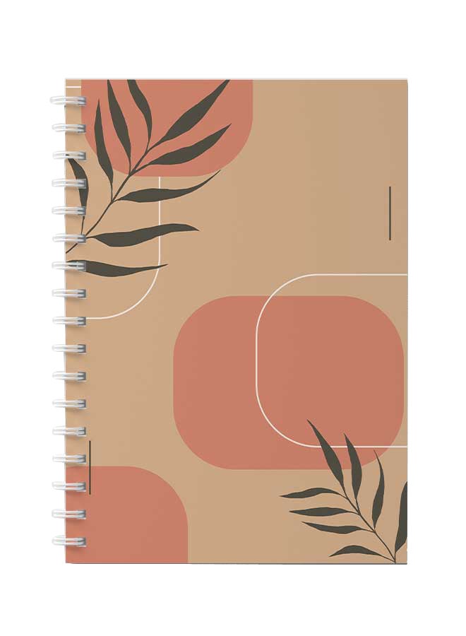 LOWHA - Spiral Notebook For School Or Business Note Taking With 60 Sheets Minimal Boho Style Nb Multicolour - Image 1